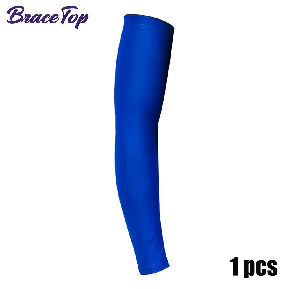 1 PC Sports Cooling Arm Sleeves for Men Women, Outdoor UV Protection Sleeves for Basketball Football Volleyball Cycling