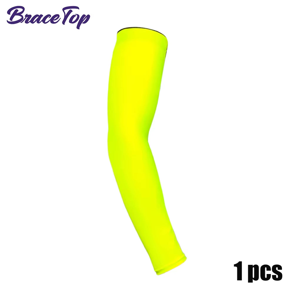 1 PC Sports Cooling Arm Sleeves for Men Women, Outdoor UV Protection Sleeves for Basketball Football Volleyball Cycling