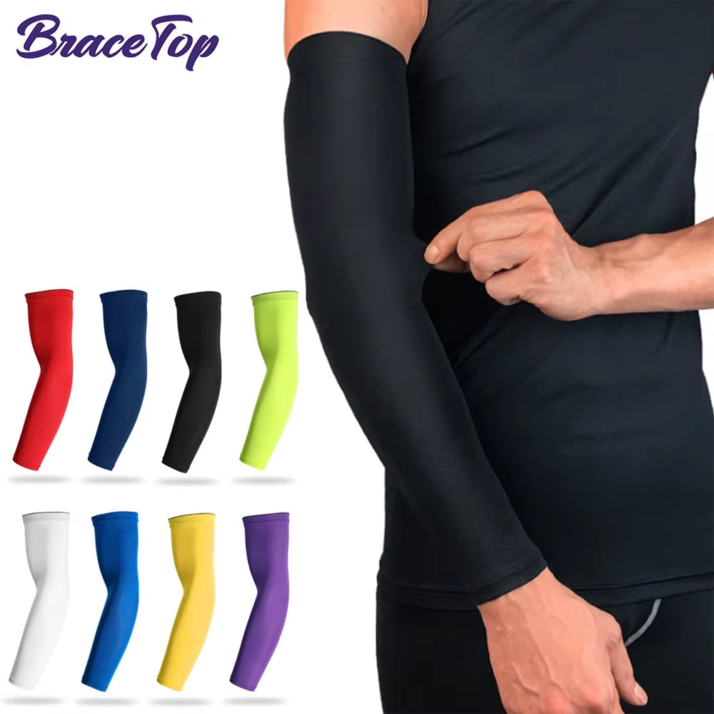 1 PC Sports Cooling Arm Sleeves for Men Women, Outdoor UV Protection Sleeves for Basketball Football Volleyball Cycling