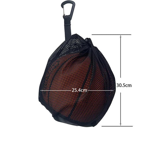Drawstring Portable Backpack Hanging Small Ball Bags Sports Football Volleyball Basketball Storage Bags Game Toy Mesh Pocket Bag